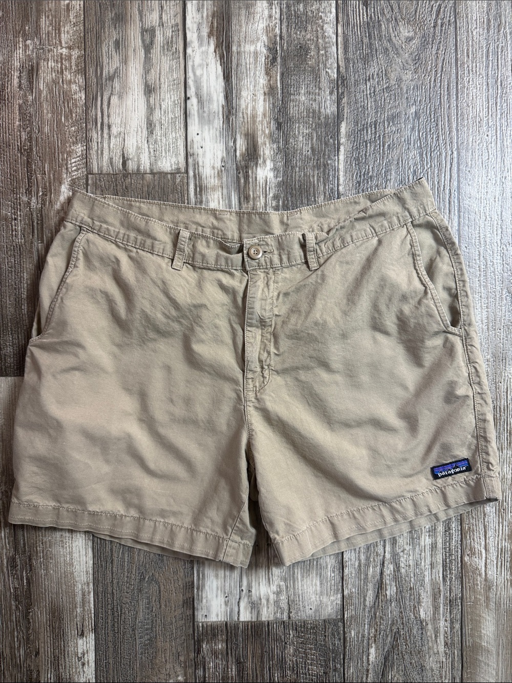 🌟Patagonia 🌟Men Organic Cotton Tan Chino Bermuda Shorts, 36